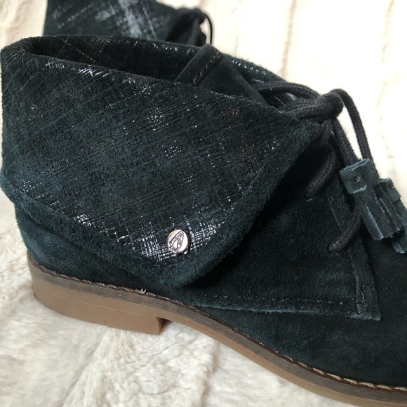 Hush Puppies black sparkle chukka desert boots - women’s size 7 - Picture 5 of 9